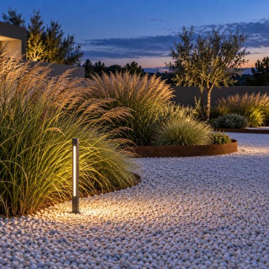 Ideal lux jedi paletto da esterno giardino led 7w 3000k 40cm lineare moderno antracite