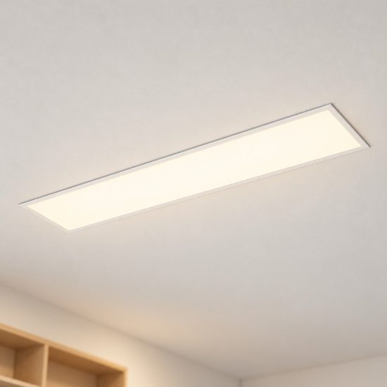 Ideal lux led panel pannello da incasso led 40w 3000k 30x120cm rettangolare bianco