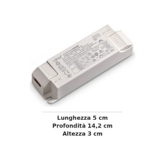 Ideal lux led panel alimentatore dimmerabile 1-10v 31w 750ma per pannelli led