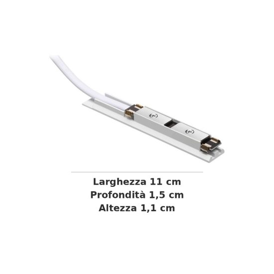 Ideal lux stick connettore di alimentazione per binario magnetico bianco