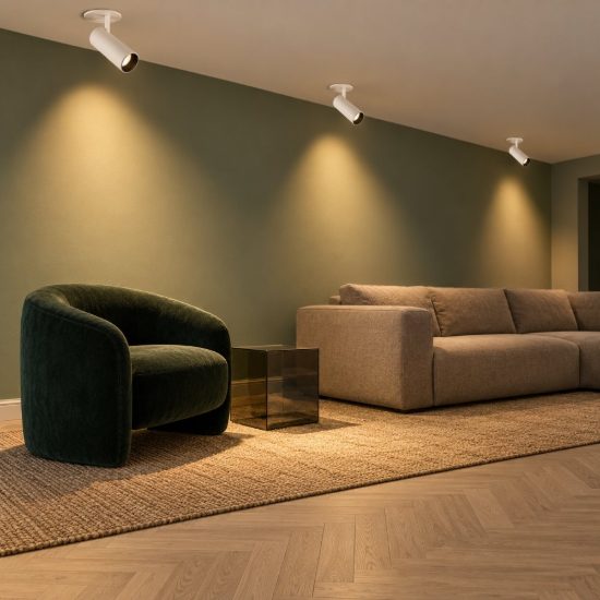 Ideal lux nova faretto da incasso per cartongesso orientabile led 6w 3000k foro 5,5cm rotondo bianco