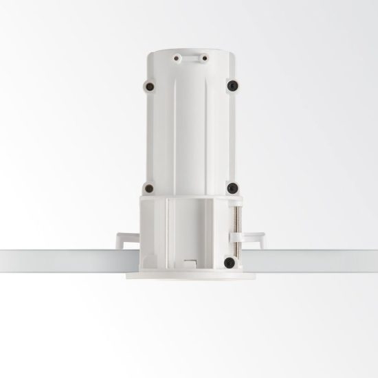 Ideal lux nova faretto da incasso per cartongesso orientabile led 6w 3000k foro 5,5cm rotondo bianco