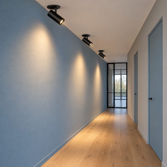 Ideal lux nova faretto da incasso per cartongesso orientabile led 6w 3000k foro 5,5cm rotondo nero