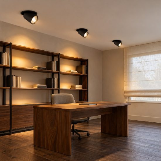 Ideal lux nova faretto da incasso per cartongesso orientabile led 20w 3000k foro 14cm rotondo nero