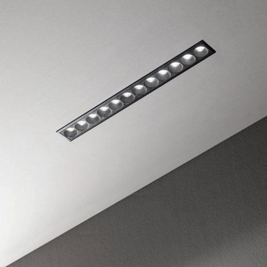 Ideal lux lika faretto da incasso per cartongesso led 10w 3000k foro 6x6cm quadrato bianco