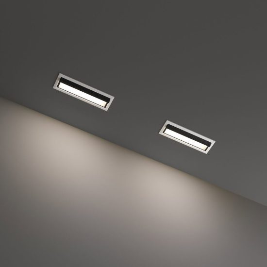 Ideal lux lika faretto da incasso per cartongesso led 12,5w 3000k foro 14x3,8cm lineare bianco