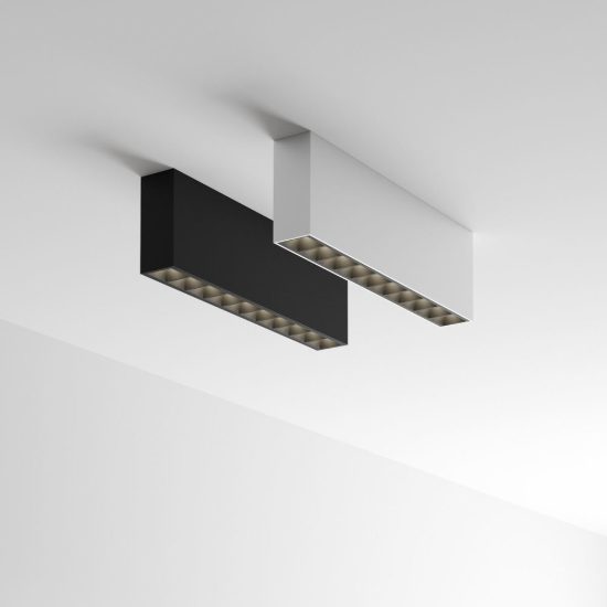Ideal lux lika plafoniera con 10 faretti led 21w 3000k 27cm per corridoio moderna bianca