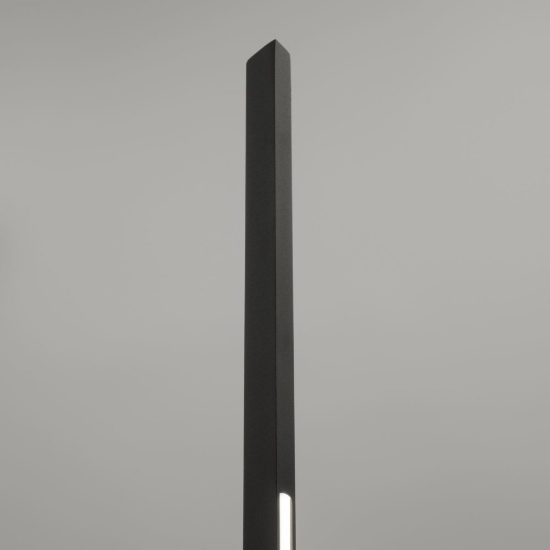 Ideal lux blade piantana led 15w 3000k 251,2cm per soggiorno moderna nera