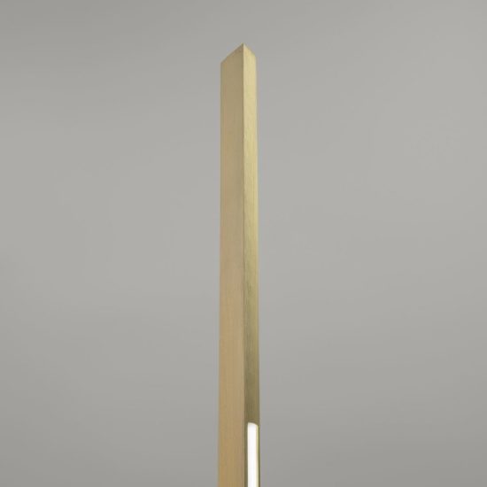 Ideal lux blade lampada da terra led 15w 3000k 251,2cm per soggiorno contemporanea ottone