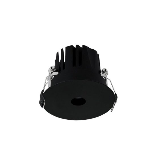 Ideal lux infinity faretto da incasso per cartongesso con bordo 12w 3000k foro 7,5cm rotondo nero
