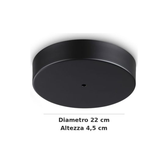 Ideal lux mapa rosone cloud per 3 pendenti led 22cm nero