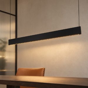 Ideal lux steel lampadario lineare fascio stretto led 24w 3000k 120cm nero