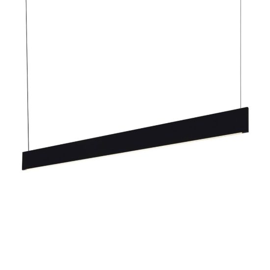 Ideal lux steel lampadario lineare fascio largo led 24w 3000k 120cm nero