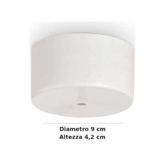 Ideal lux mapa rosone per 1 pendente g4 9cm bianco
