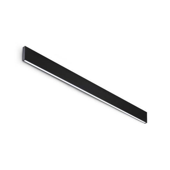 Ideal lux steel applique lineare led 29w 4000k 120cm moderna nera