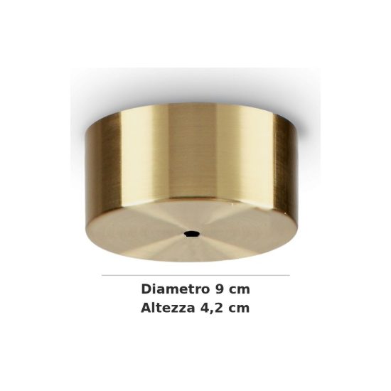 Ideal lux mapa rosone per 1 pendente g4 9cm ottone