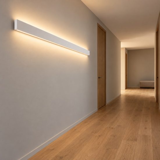 Ideal lux steel applique lineare led 29w 4000k 120cm moderna bianca