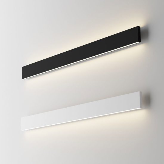 Ideal lux steel applique lineare led 29w 4000k 120cm moderna bianca