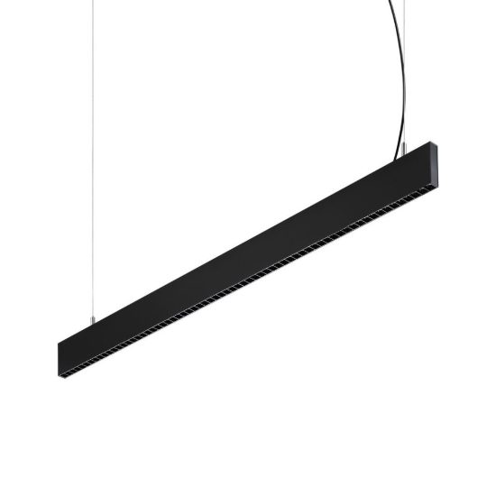 Ideal lux steel lampadario lineare fascio stretto led 30w 3000k 119cm nero