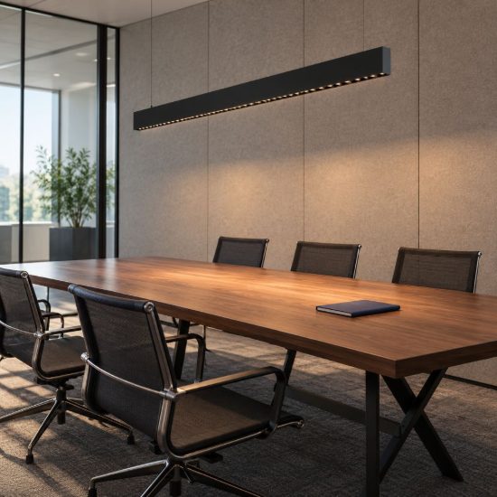 Ideal lux steel lampadario lineare fascio stretto led 30w 4000k 119cm nero