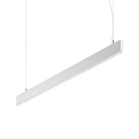 Ideal lux steel lampadario lineare fascio stretto led 30w 4000k 119cm bianco