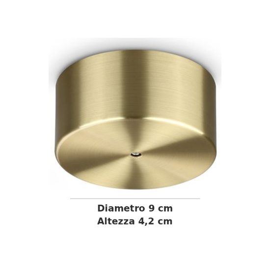 Ideal lux mapa rosone per 1 pendente led 9cm ottone