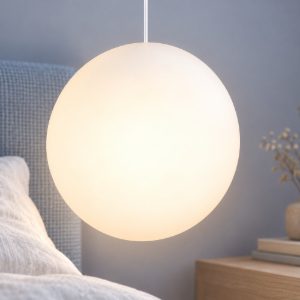 Ideal lux mapa lampada a sospensione a sfera g9 15cm per camera da letto moderna bianca