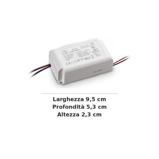 Ideal lux mapa alimentatore on-off 30w 12v per sistemi mapa e post-it