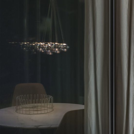 Ideal lux mapa sfera in vetro bianco 10cm per sospensioni modulari