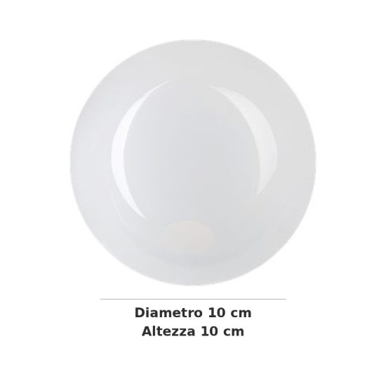 Ideal lux mapa sfera in vetro opale 10cm per sospensioni modulari