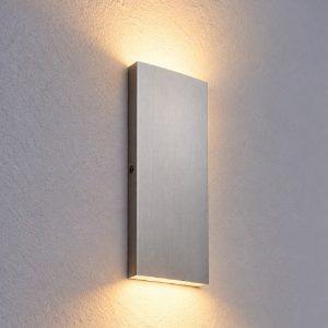 Ideal lux post-it big applique da esterno biemissione rettangolare led 6w 3000k 18cm moderna acciaio