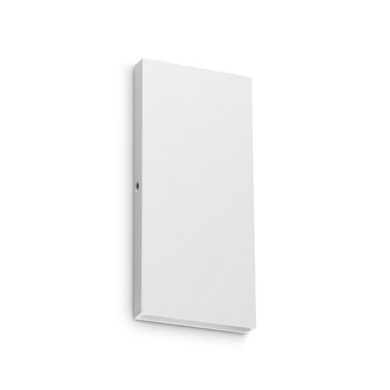 Ideal lux post-it big applique da esterno biemissione rettangolare led 6w 3000k 18cm moderna bianca