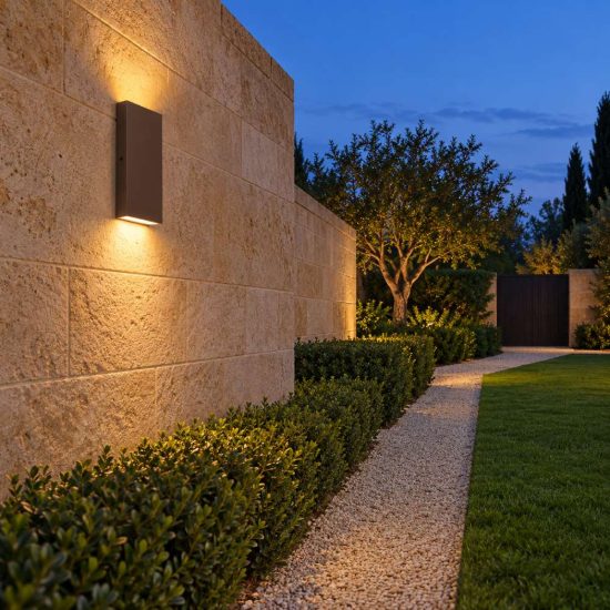 Ideal lux post-it big applique da esterno biemissione rettangolare led 6w 3000k 18cm moderna caffè