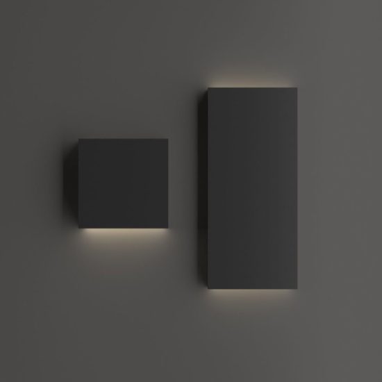 Ideal lux post-it big applique da esterno biemissione rettangolare led 6w 3000k 18cm moderna nera