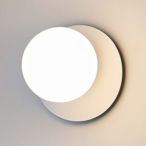 Ideal lux ninfea ap1 applique moderna bianca sfera vetro