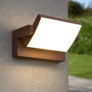 Swipe ap ideal lux applique da esterno ip54 marrone orientabile led 20,5w 3000k