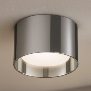 Spike pl1 round ideal lux faretto tondo cromo gx53 3000k