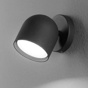 Ideal lux dodo ap1 applique orientabile nera per interni gx53 3000k