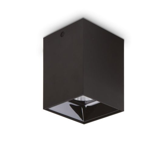 Ideal lux nitro faretto da soffitto squadrato led 25w 3000k per cucina nero