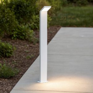 Ideal lux style pt h100 8,5w 4000k lampione da giardino e da terrazzo led ip54 bianco