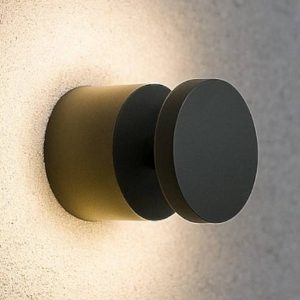 Toffee ap applique da esterno ideal lux nero led 8w 3000k