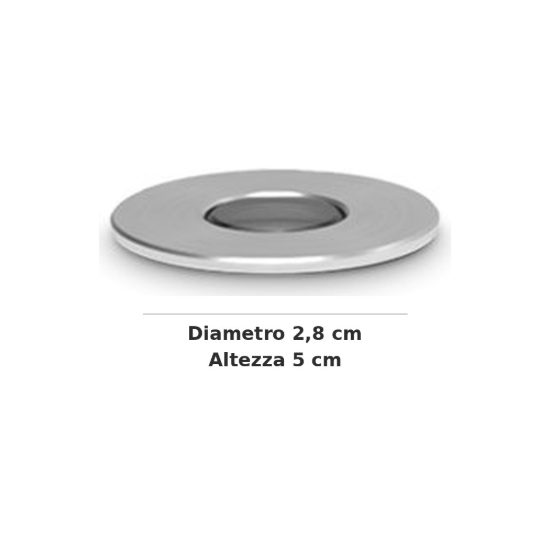 Ideal lux rocket faretto da incasso da esterno pavimento led 1,3w 3000k 2,8cm rotondo acciaio