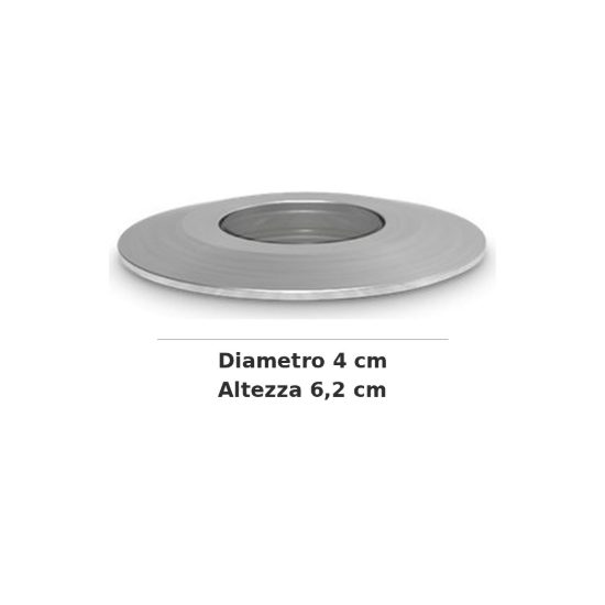 Ideal lux rocket faretto da incasso da esterno pavimento led 2,5w 3000k 4cm rotondo acciaio