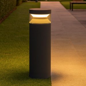 Boeing pt h040 ideal lux lampione basso antracite ip65 led 14w 3000k