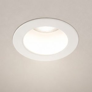 Faretto da incasso a soffitto tondo bianco ideal quark led 2,8w 3000k