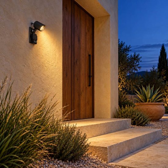 Ideal lux koala faretto da esterno giardino orientabile led 3w 3000k con cinghia moderno nero ip65