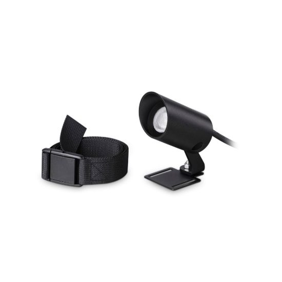 Ideal lux koala faretto da esterno giardino orientabile led 3w 3000k con cinghia moderno nero ip65
