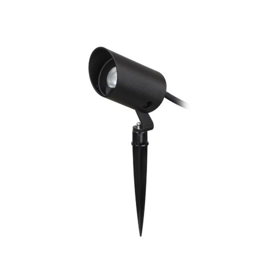 Ideal lux koala faretto da esterno prato orientabile led 7w 3000k 4,9cm moderno nero