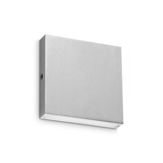 Ideal lux post-it applique da esterno quadrata led 3w 3000k 8cm moderna acciaio