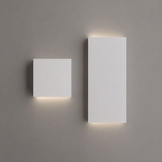 Ideal lux post-it applique da esterno quadrata led 3w 3000k 8cm moderna bianca